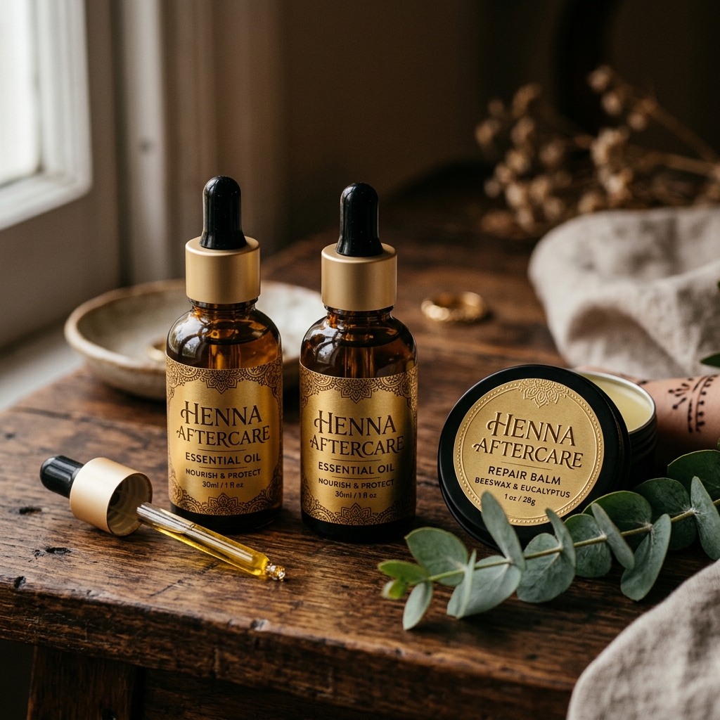 Henna Aftercare Oils and Organic Balms
